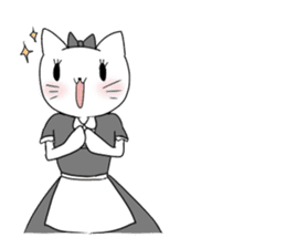 A maid cat and me sticker #511316