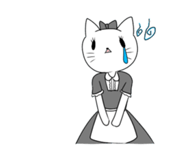 A maid cat and me sticker #511317