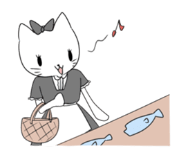 A maid cat and me sticker #511338