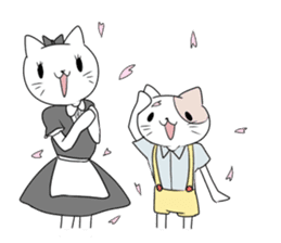 A maid cat and me sticker #511349