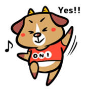 Demon dog sticker #511836