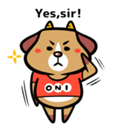 Demon dog sticker #511839