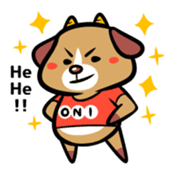 Demon dog sticker #511840