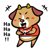 Demon dog sticker #511841