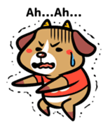 Demon dog sticker #511843