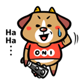 Demon dog sticker #511846