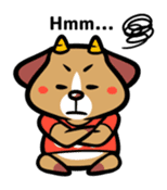 Demon dog sticker #511848