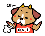 Demon dog sticker #511849