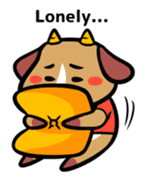 Demon dog sticker #511852