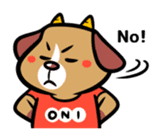 Demon dog sticker #511854