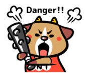 Demon dog sticker #511855