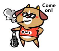 Demon dog sticker #511857