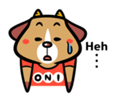 Demon dog sticker #511858