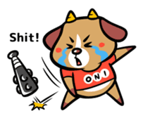 Demon dog sticker #511861