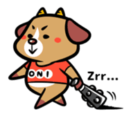 Demon dog sticker #511862