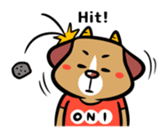 Demon dog sticker #511863