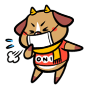 Demon dog sticker #511865