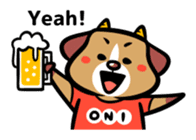 Demon dog sticker #511867