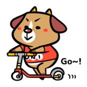 Demon dog sticker #511871