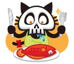 SkullCat 2 sticker #512239