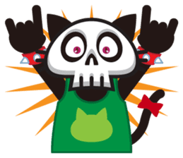 SkullCat 2 sticker #512255