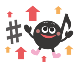 The eighth note sticker #512354