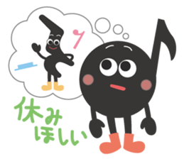 The eighth note sticker #512378