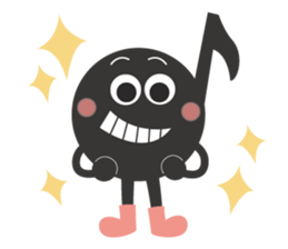 The eighth note sticker #512383