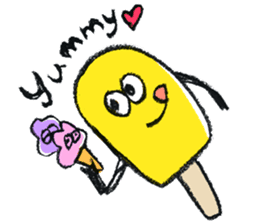 Summer and Ice cream sticker #512523