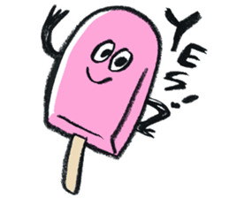Summer and Ice cream sticker #512525
