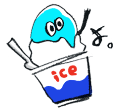Summer and Ice cream sticker #512539