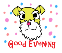 schnauzer sticker #513008