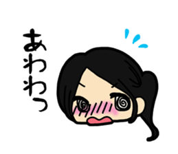 Girl stamp sticker #513504