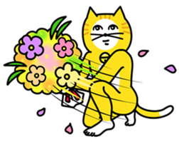 kiiroi nekosan sticker #515039