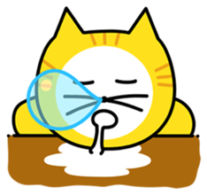 kiiroi nekosan sticker #515060