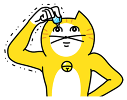 kiiroi nekosan sticker #515064