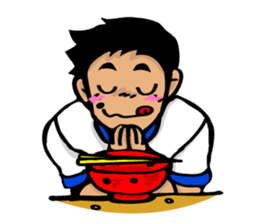 boys of cooking and eating sticker #518196