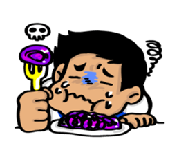 boys of cooking and eating sticker #518206