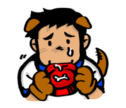 boys of cooking and eating sticker #518207