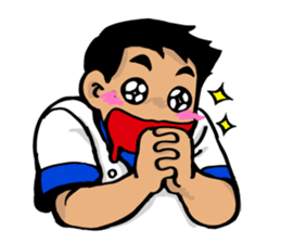 boys of cooking and eating sticker #518209