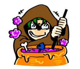 boys of cooking and eating sticker #518222