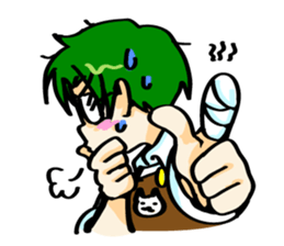 boys of cooking and eating sticker #518226