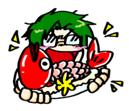 boys of cooking and eating sticker #518231