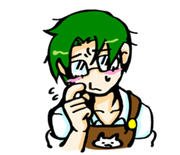 boys of cooking and eating sticker #518232