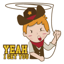 Bill, the fun and charming cowboy sticker #518479