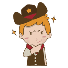 Bill, the fun and charming cowboy sticker #518483