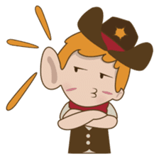 Bill, the fun and charming cowboy sticker #518498
