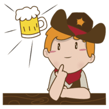 Bill, the fun and charming cowboy sticker #518499