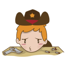 Bill, the fun and charming cowboy sticker #518503