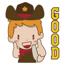 Bill, the fun and charming cowboy sticker #518505